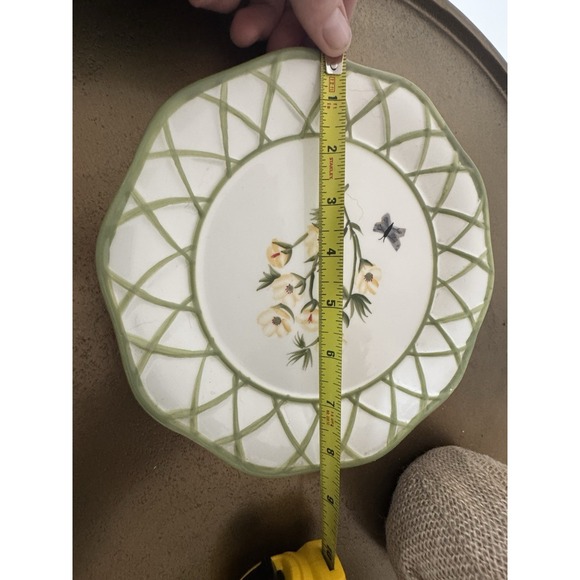 Wildflower Collection Park Designs Plate Vintage Floral Botanical Cottage Spring - Picture 4 of 4